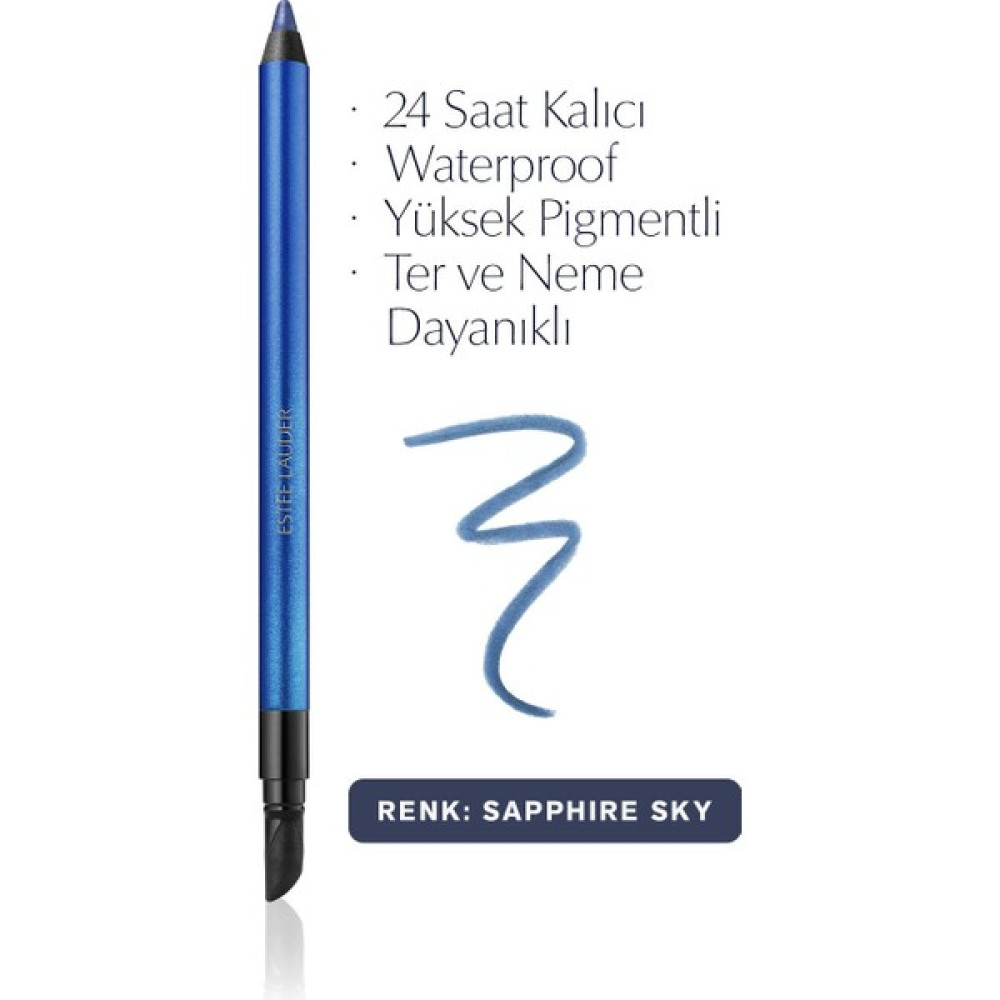 Estee Lauder Göz Kalemi - Double Wear 24 Saat Kalıcı Suya Dayanıklı Waterproof Jel Göz Kalemi -06 Sapphire Sky - Saphire Göz Kalemleri Fiyatı