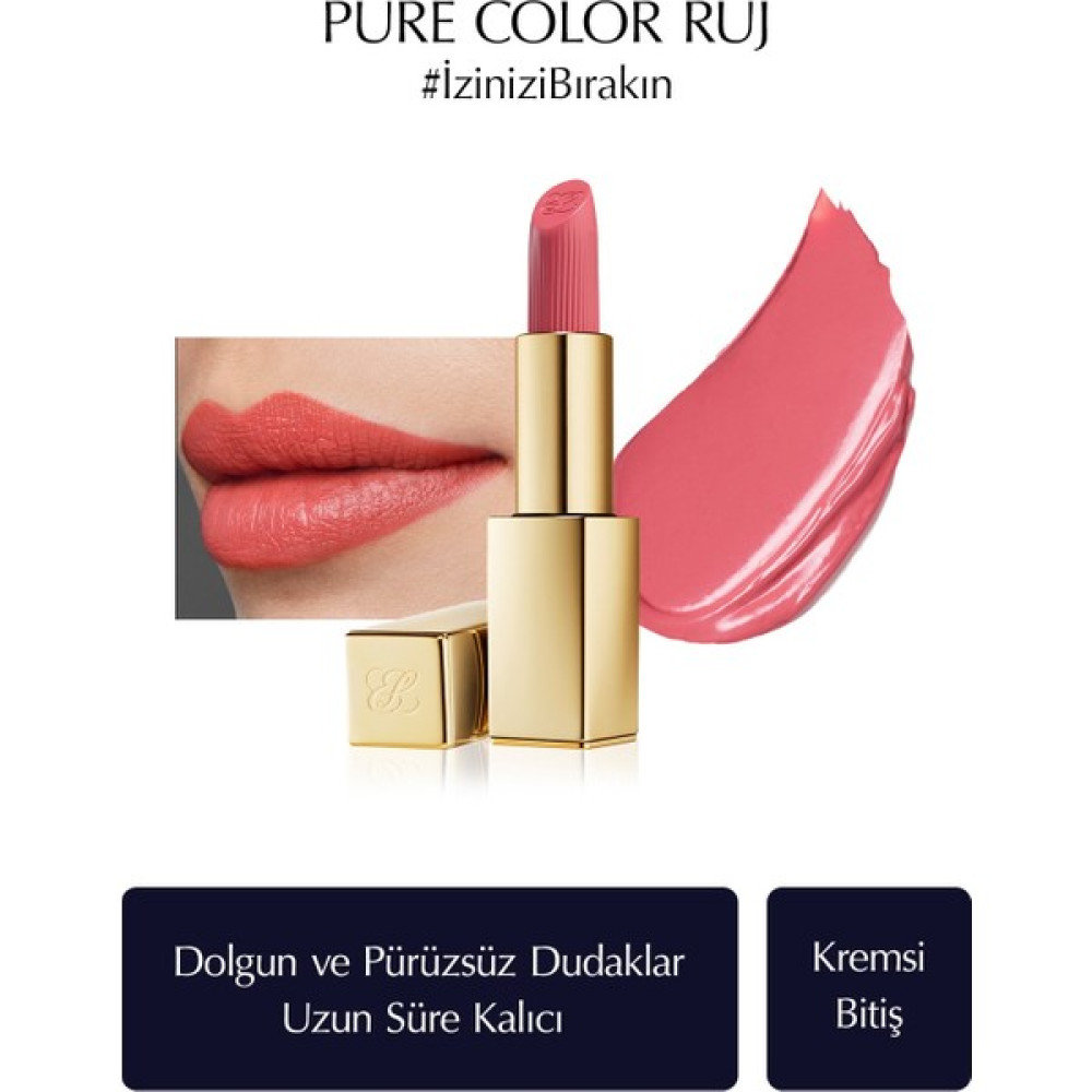 Estee Lauder Kremsi Ruj - Pure Color Creme Lipstick Kremsi, Saten Bitiş - 3.5gr - Renk: 260 Eccentric Rujlar & Dudak Parlatıcıları Fiyatı