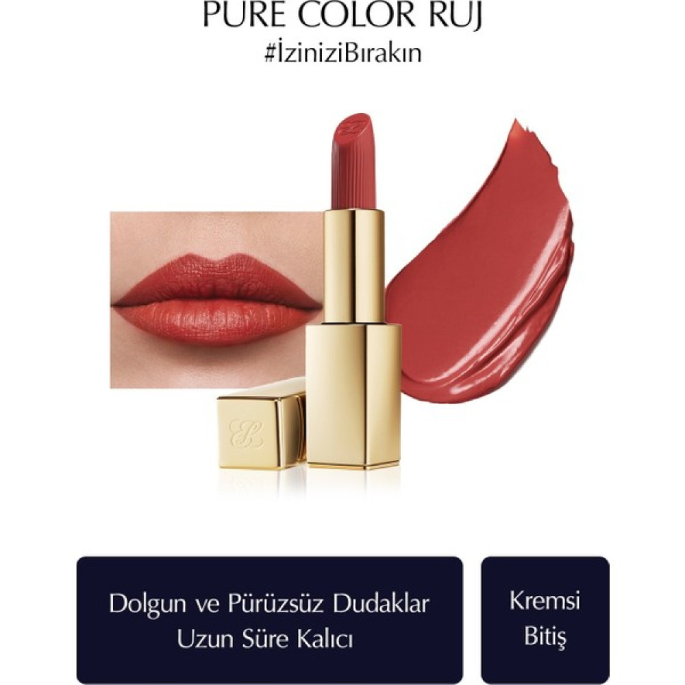 Estee Lauder Kremsi Ruj - Pure Color Creme Lipstick Kremsi, Saten Bitiş - 3.5gr - Renk: 360 Fierce Rujlar & Dudak Parlatıcıları Fiyatı