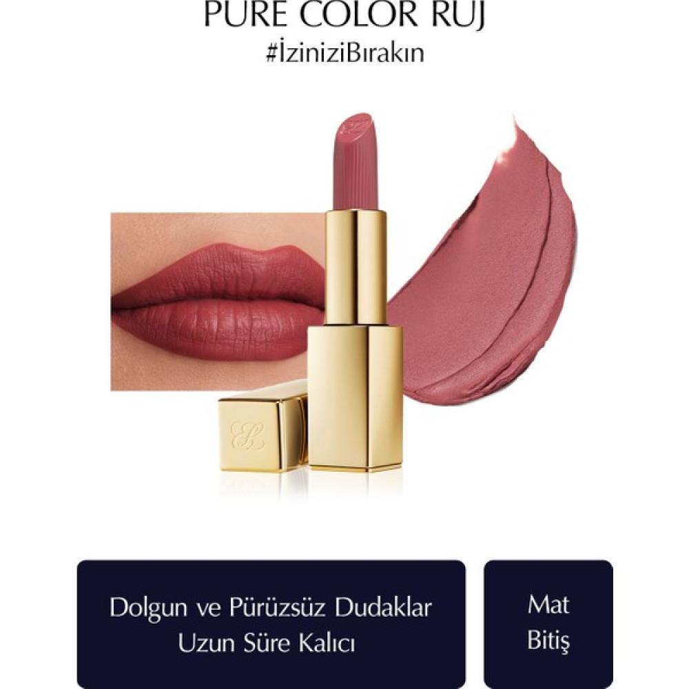 Estee Lauder Mat Bitişli Ruj - Pure Color Matte Lipstick - 3.5gr - Renk: 669 Stolen Heart Rujlar & Dudak Parlatıcıları Fiyatı