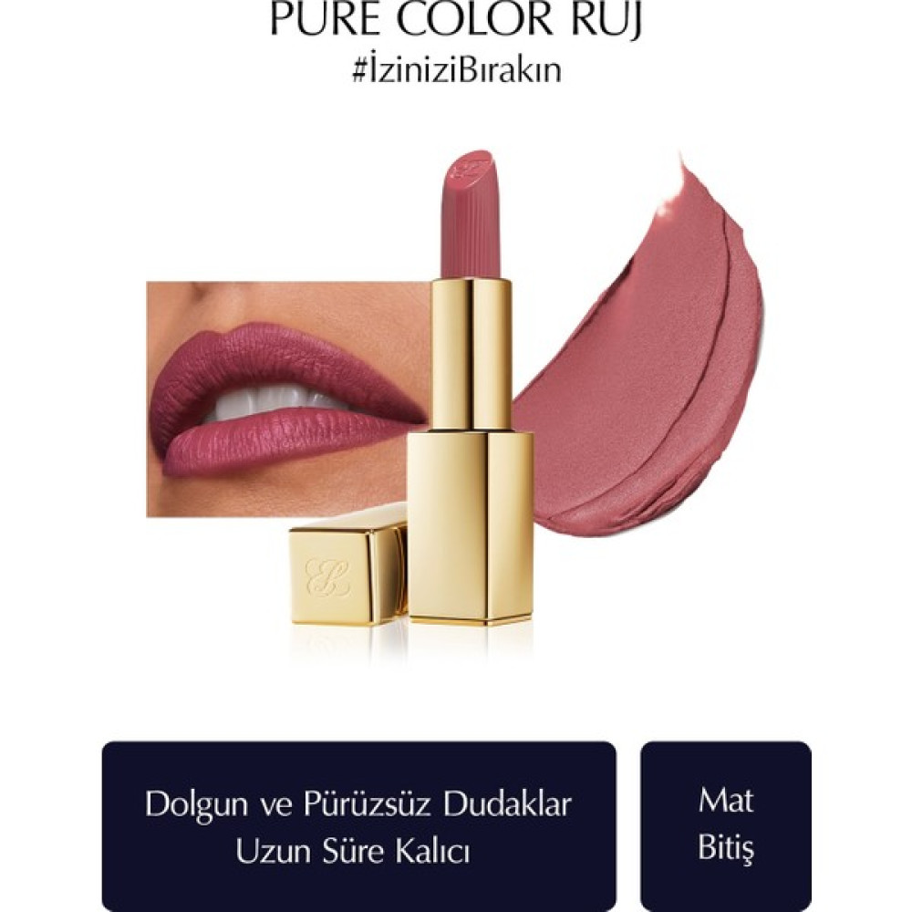Estee Lauder Mat Bitişli Ruj - Pure Color Matte Lipstick - 3.5gr - Renk: 688 Idol Rujlar & Dudak Parlatıcıları Fiyatı