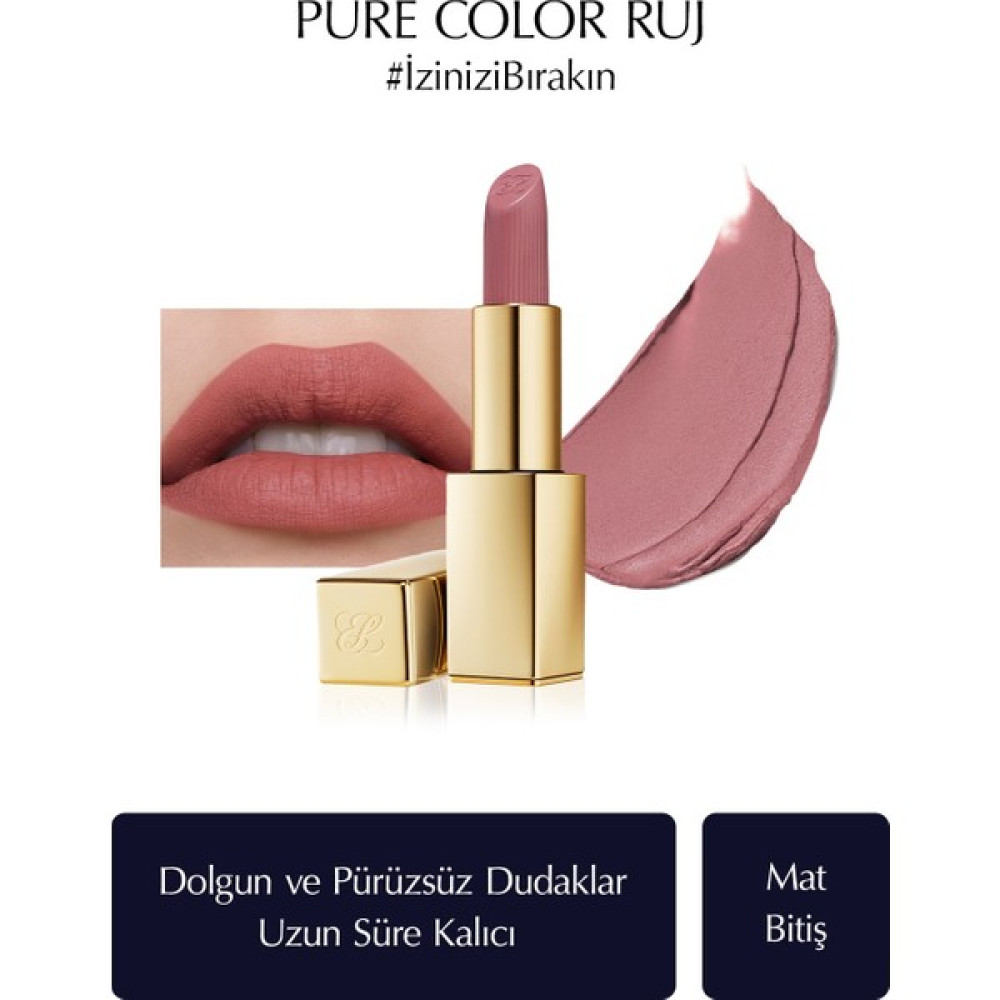Estee Lauder Mat Bitişli Ruj - Pure Color Matte Lipstick - 3.5gr - Renk: 816 Suit Up Rujlar & Dudak Parlatıcıları Fiyatı