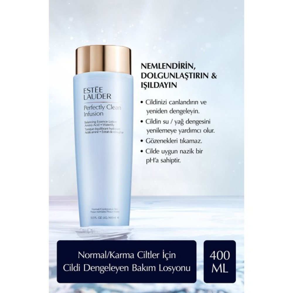 Estee Lauder Perfectly Clean Infusion Normal/Karma Ciltler için Cilt Dengeleyici Canlandırıcı Bakım Losyonu 400ml Göz Kremi Fiyatı