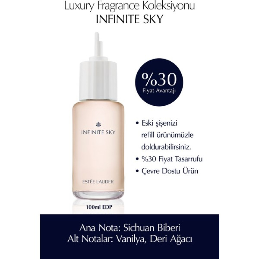 Estee Lauder Refill Parfüm - Infinite Sky Kadın Parfümü - Edp 100 Ml Tekrar Dolum Kadın Parfümleri Fiyatı