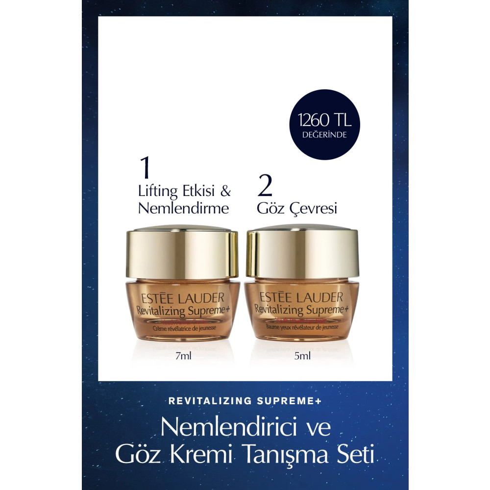 Estee Lauder Revitalizing Supreme+ Tanışma Seti (7ml nemlendirici krem + 5ml göz kremi) Cilt Temizleme ve Peeling Fiyatı