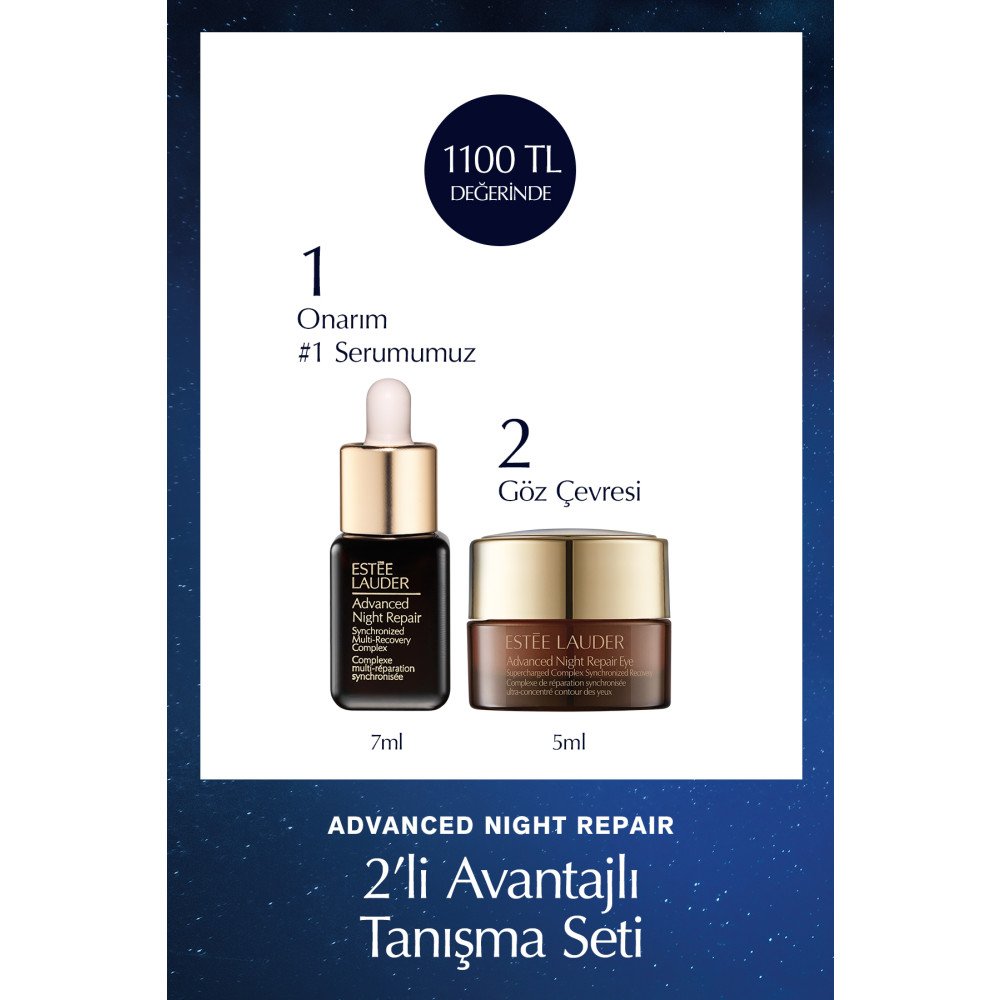 Estee Lauder Seyahat Boy Cilt Bakım Seti - Advanced Night Repair Onarıcı Serum 7ml Jel Göz Kremi 5ml Cilt Temizleme ve Peeling Fiyatı