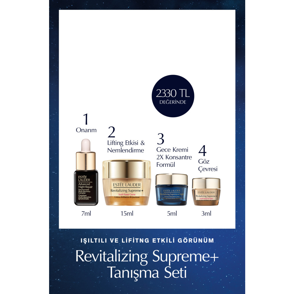 Estee Lauder Seyahat Boy Cilt Bakım Seti - Advanced Night Repair Serum 7ml Krem 15ml Gece Kremi 5ml Göz Kremi 3ml Cilt Temizleme ve Peeling Fiyatı
