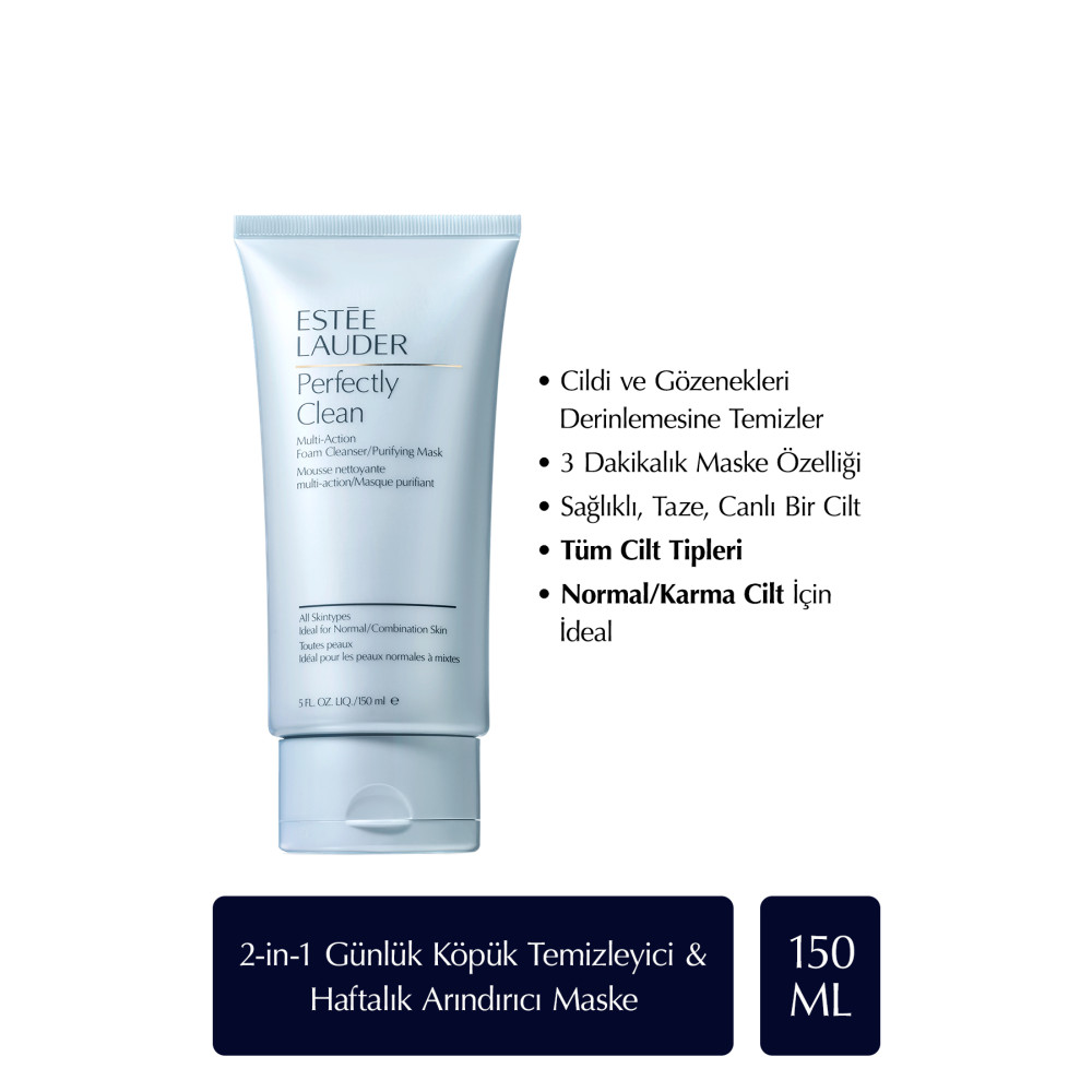Estee Lauder Temizleyici Köpük & Arındırıcı Maske - Perfectly Clean Multi-action 150 ml Cilt Temizleme ve Peeling Fiyatı