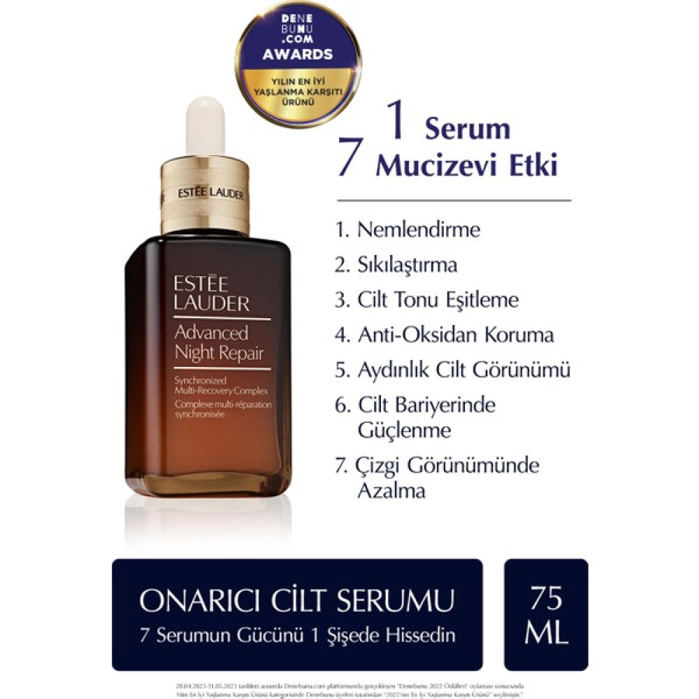Estee Lauder Yaşlanma Karşıtı Cilt Serumu - Advanced Night Repair Onarıcı Gece Serumu - 75 ml Anti-Aging / Yaşlanma Karşıtı Fiyatı
