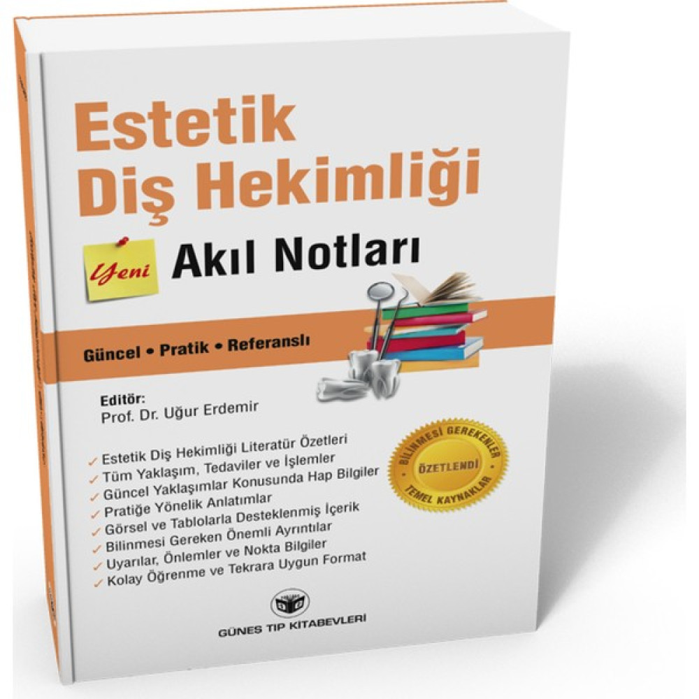 Estetik Diş Hekimliği Akıl Notları - Uğur Erdemir Tıp Kitapları Fiyatı