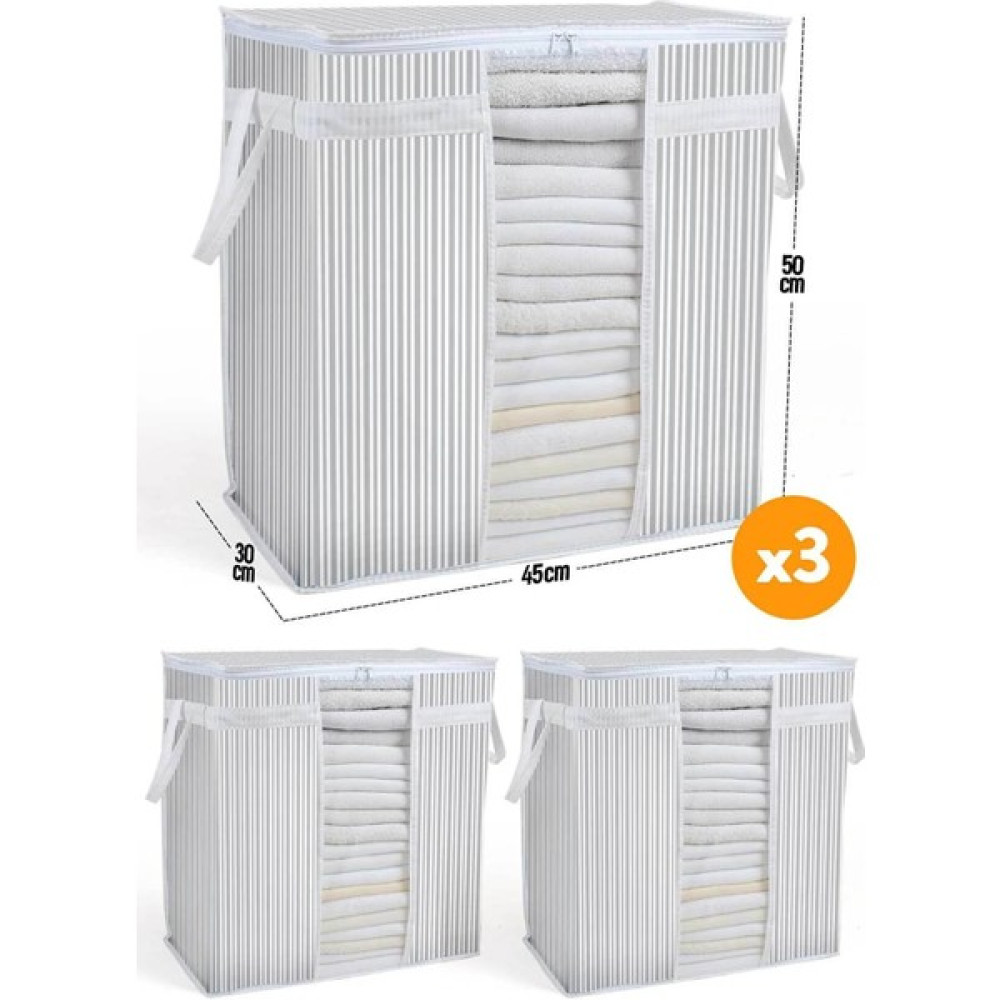 Esti 3 Adet - Pencereli Saklama Çantası 50 x 45 x 30 cm Hurç Fiyatı