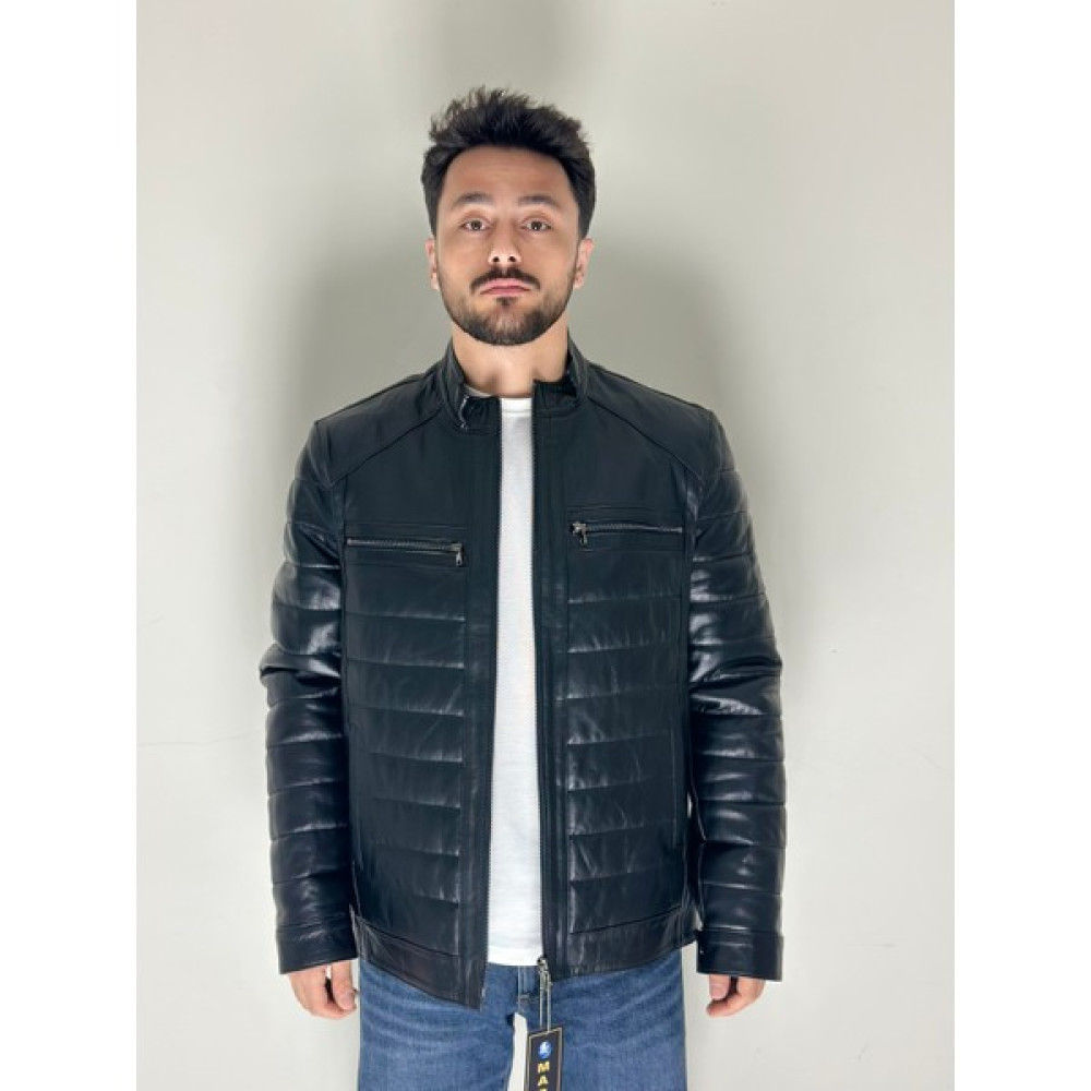 Estilo Siyah Deri Ceket Erkek Ceket Fiyatı