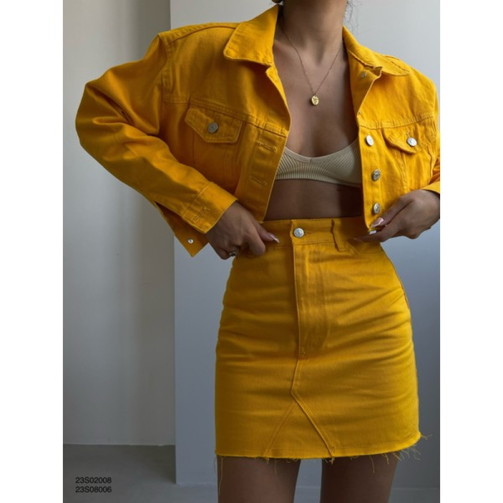 Estilo Yüksek Bel Kot Etek Mango Etek Fiyatı
