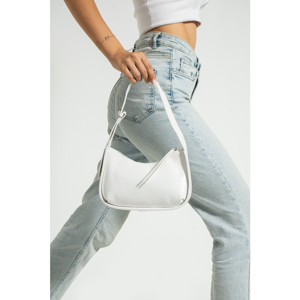 ESTUTE Kadın Kroko Desenli Baget Çanta Unisex Çanta & Cüzdan ve Seyahat Çantaları Fiyatı