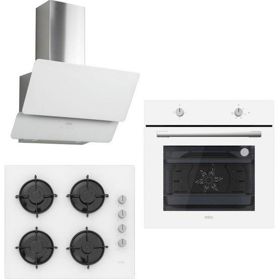 Esty 3471W - ACO5335W01 - AEF6601W02 Beyaz Ankastre Set