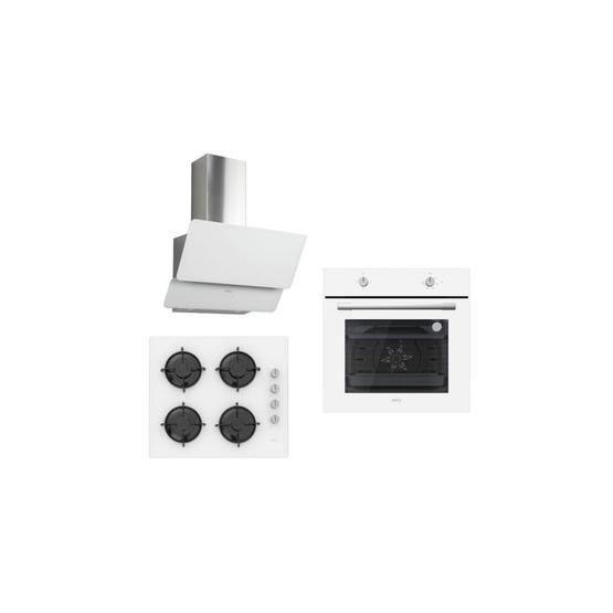Esty 3471W - ACO5335W01 - AEF6601W02 Beyaz Ankastre Set