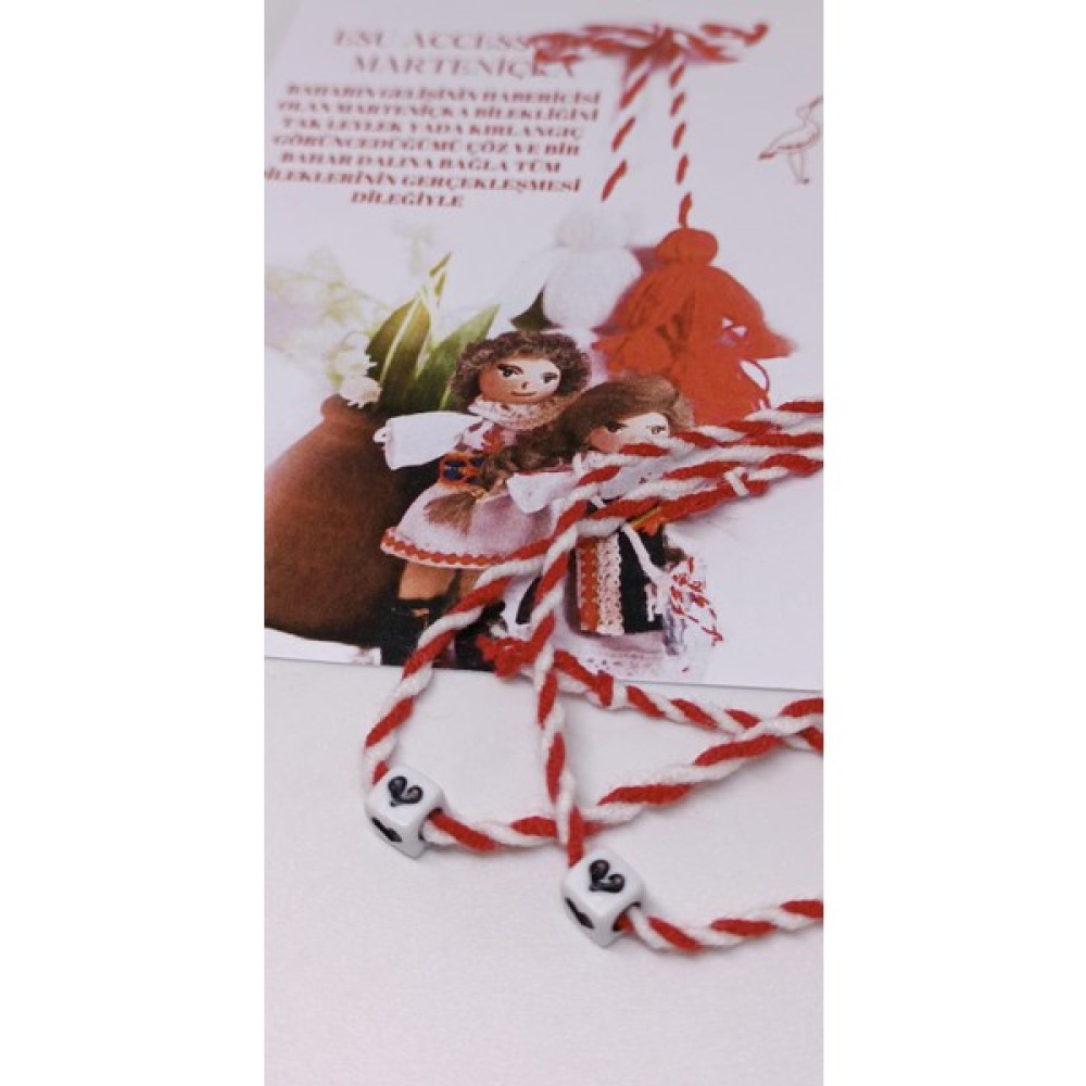 Esu Accessory Baba Marta Marteniçka Kırmızı Beyaz Ip Şans 2 Adet Bileklik - Renkli Saat ve Bileklik Aksesuarı Fiyatı