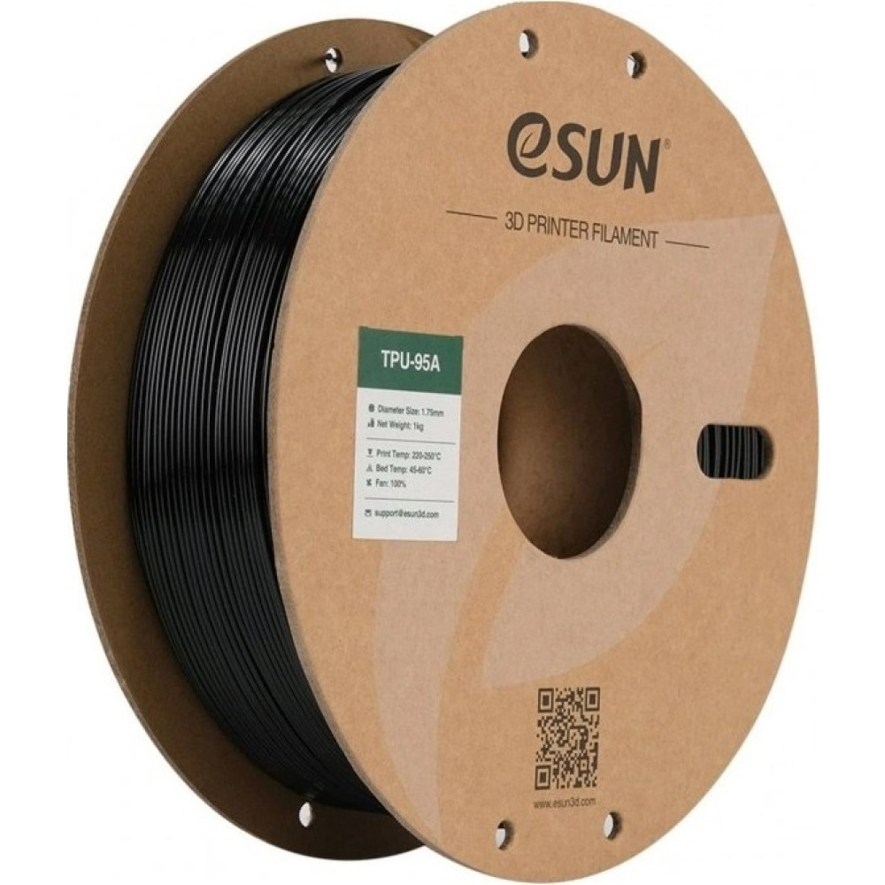 Esun 1.75 mm TPU-95A Siyah Filament 1 kg Filament Fiyatı