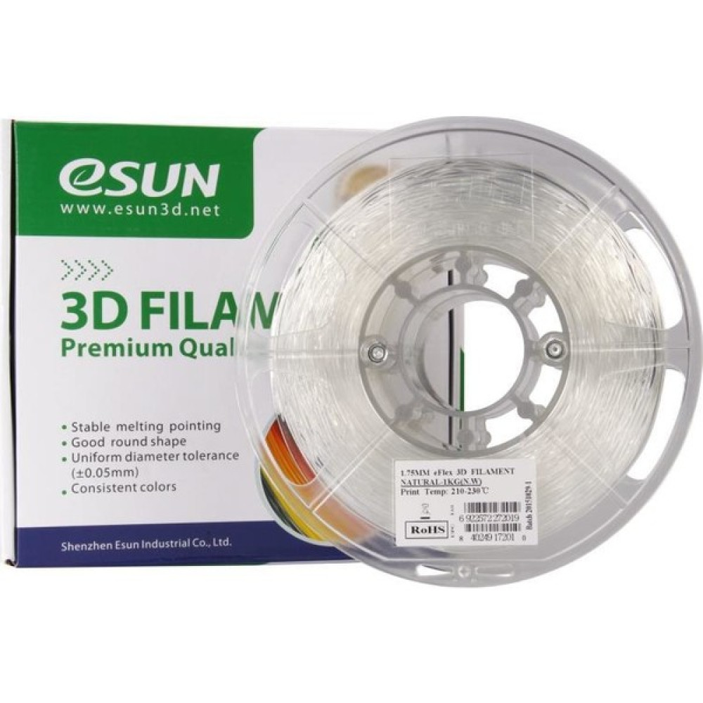 Esun Eflex 1.75MM (TPU-87A) Natural Filament - Renkli Filament Fiyatı