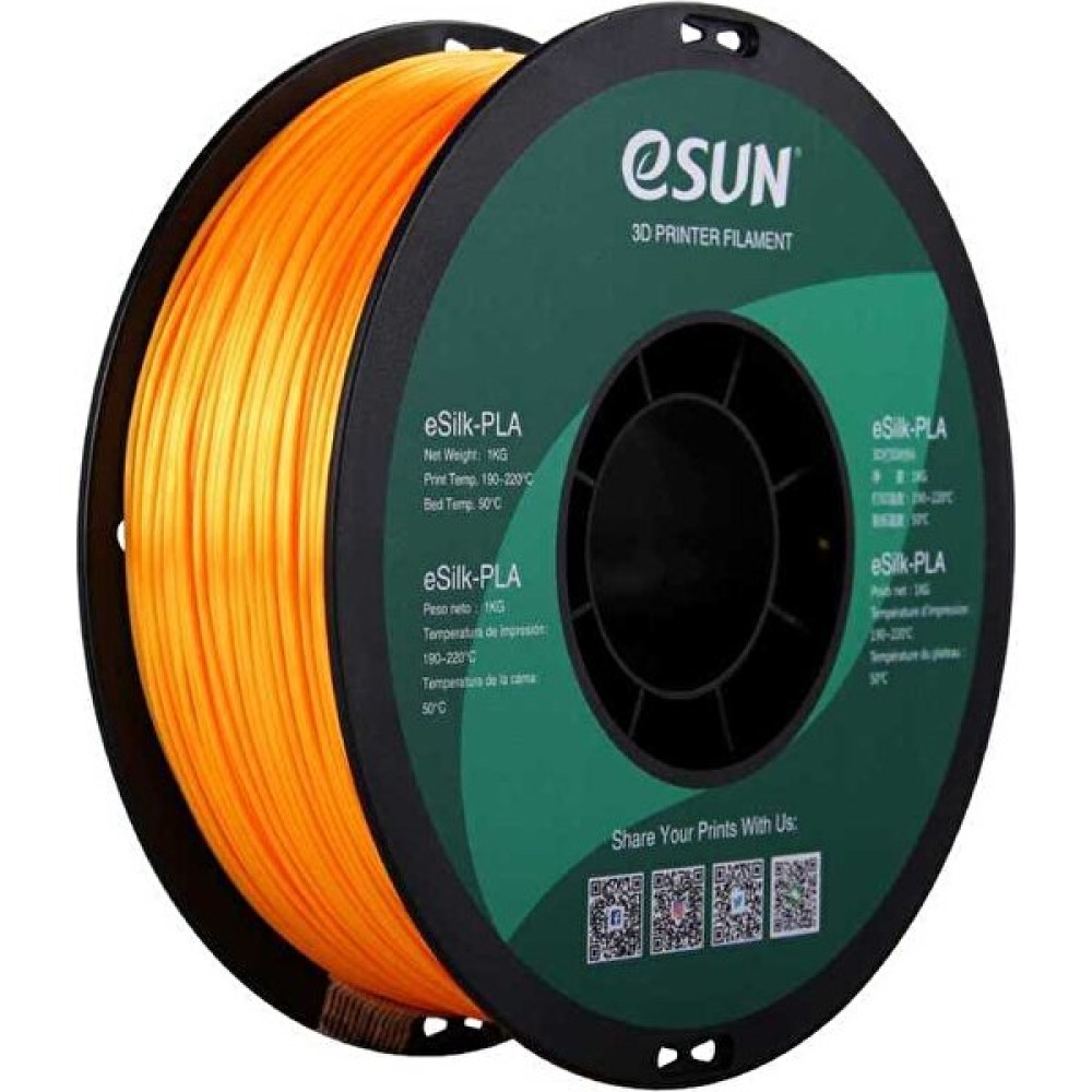 Esun Esilk 1.75MM Parlak Yüzeyli Koyu Sarı Filament - Dark Yellow - Renkli Filament Fiyatı