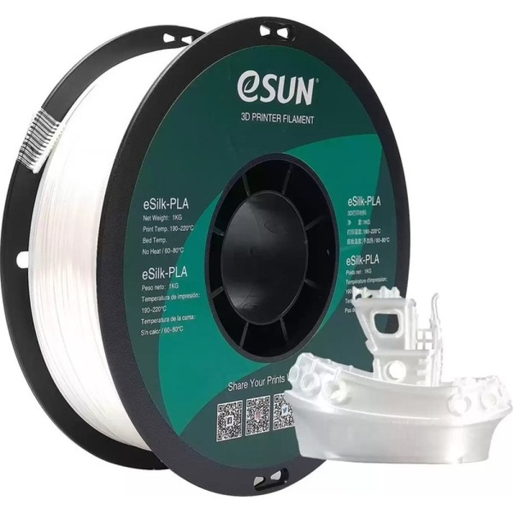 Esun Esilk-Pla Filament Beyaz 1.75MM 1 kg Filament Fiyatı