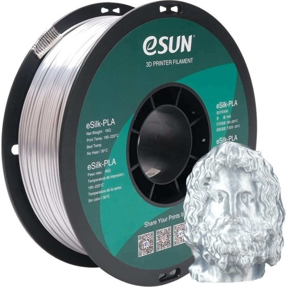 Esun Esilk-Pla Filament Gümüş 1.75MM 1 kg Filament Fiyatı
