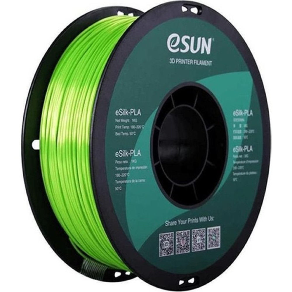 Esun Esilk-Pla Filament Yeşil 1.75MM 1 kg Filament Fiyatı