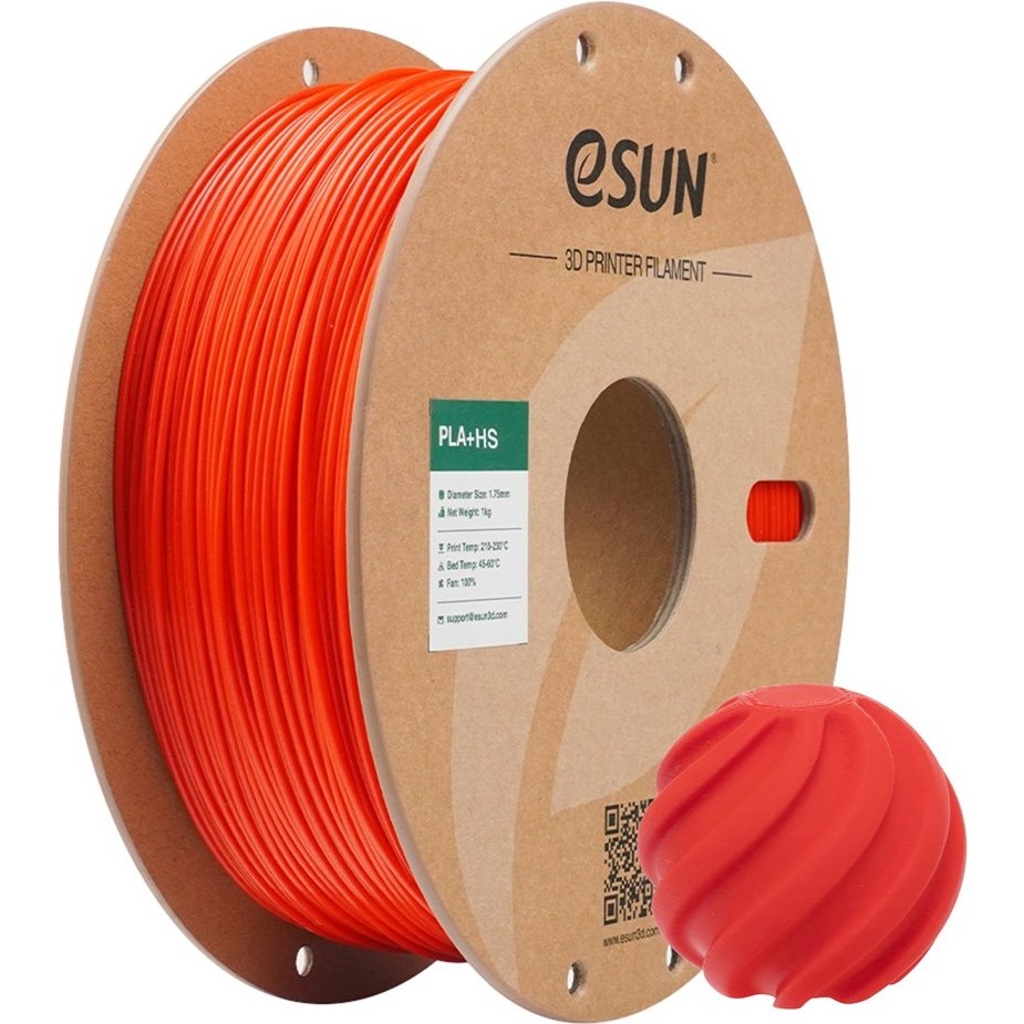 Esun Pla+Hs Saf Kırmızı (Rgb) Filament 1.75MM 1kg - Yüksek Hız Uyumlu Pla+ - RGB Kırmızı Filament Fiyatı