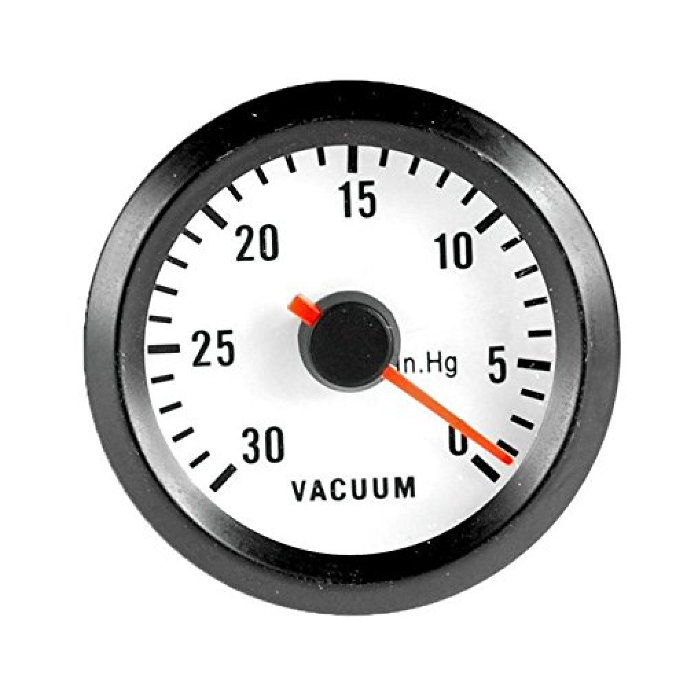 ESUPPORT Car Motor Vehicle Black Face 2" 52mm Pointer Vacuum Gauge Meter LED Light