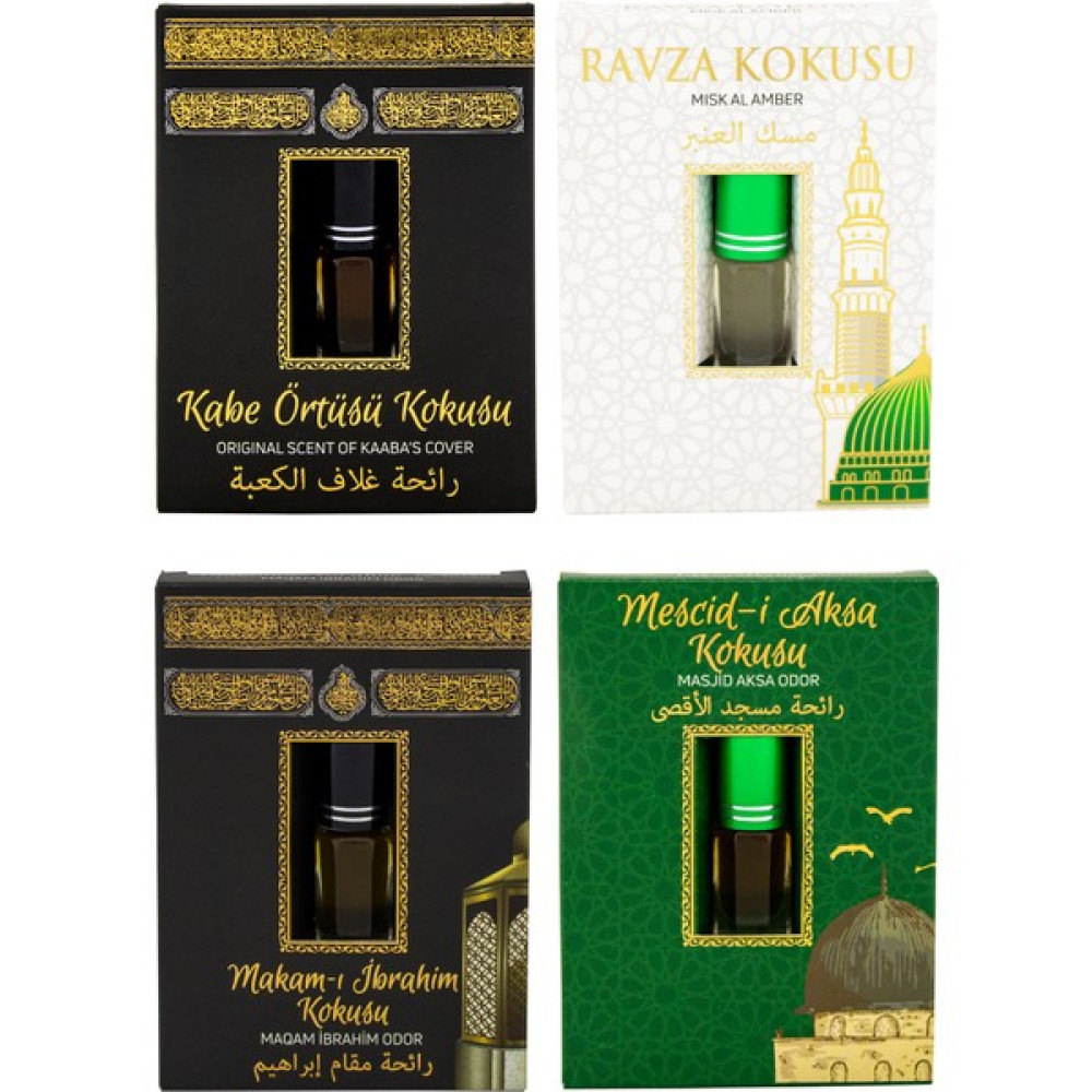 Esved Kabe Örtüsü Kokusu Medine Ravza Kokusu Makamı Ibrahim Kokusu Ve Mescidi Aksa Kokusu Alkolsüz Esans 3ml - 2,3 ml Kolonya & Gülsuyu Fiyatı