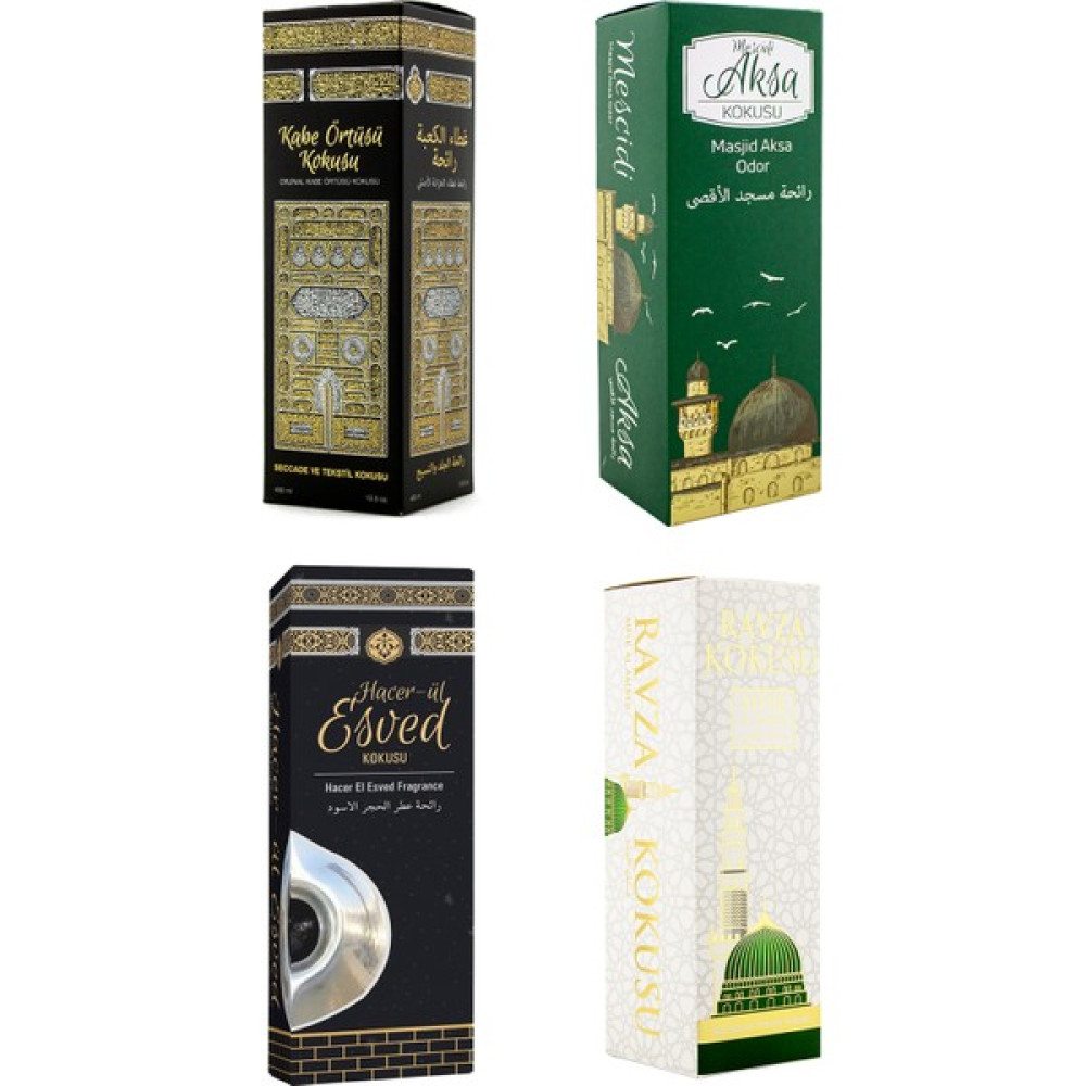 Esved Kabe Örtüsü Kokusu Mescidi Aksa Kokusu Hacerül Esved Kokusu ve Medine Ravza Kokusu Sprey 400 Ml. Oda Kokusu Fiyatı