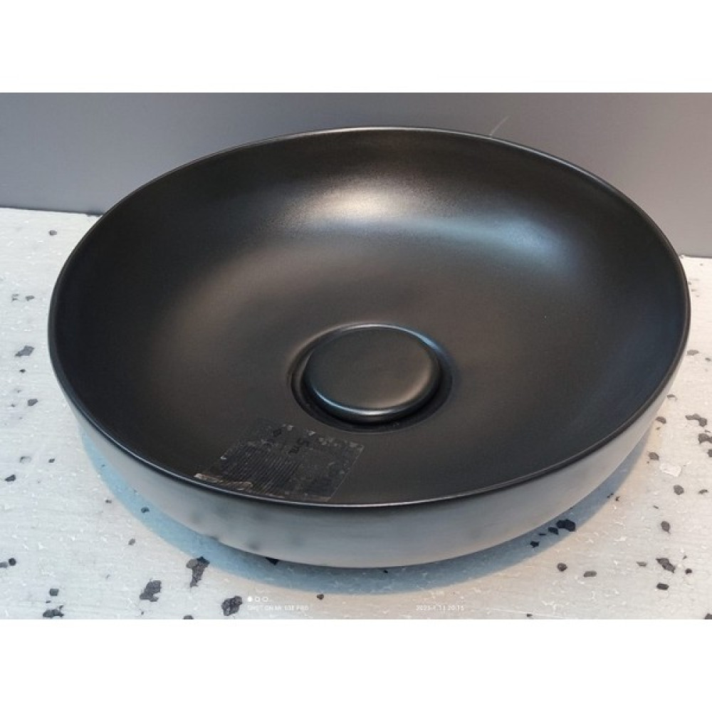 Esvit Tezgah Üstü Çanak Lavabo 42 cm Mat Siyah Lavabo Fiyatı