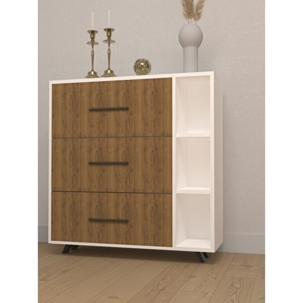 Esyah 3 Kapaklı Raflı Çok Amaçlı Ayakkabılık - Beyaz Ayakkabılık Fiyatı