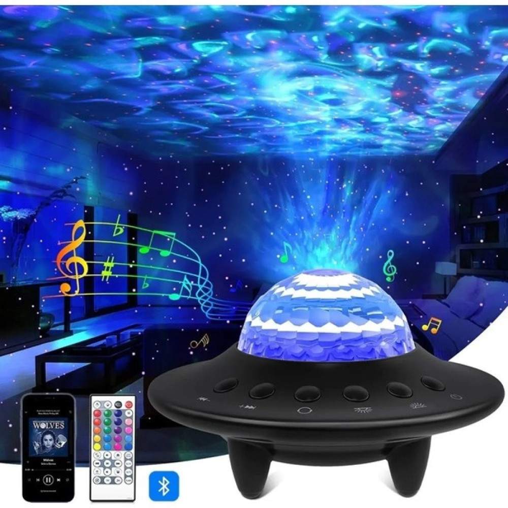 Etabel Ticaret Etabel Starry Galaxy Projektör Hoparlör Bluetooth Ufo Gece Lambası Sgphgl - RGB Gece Lambası Fiyatı