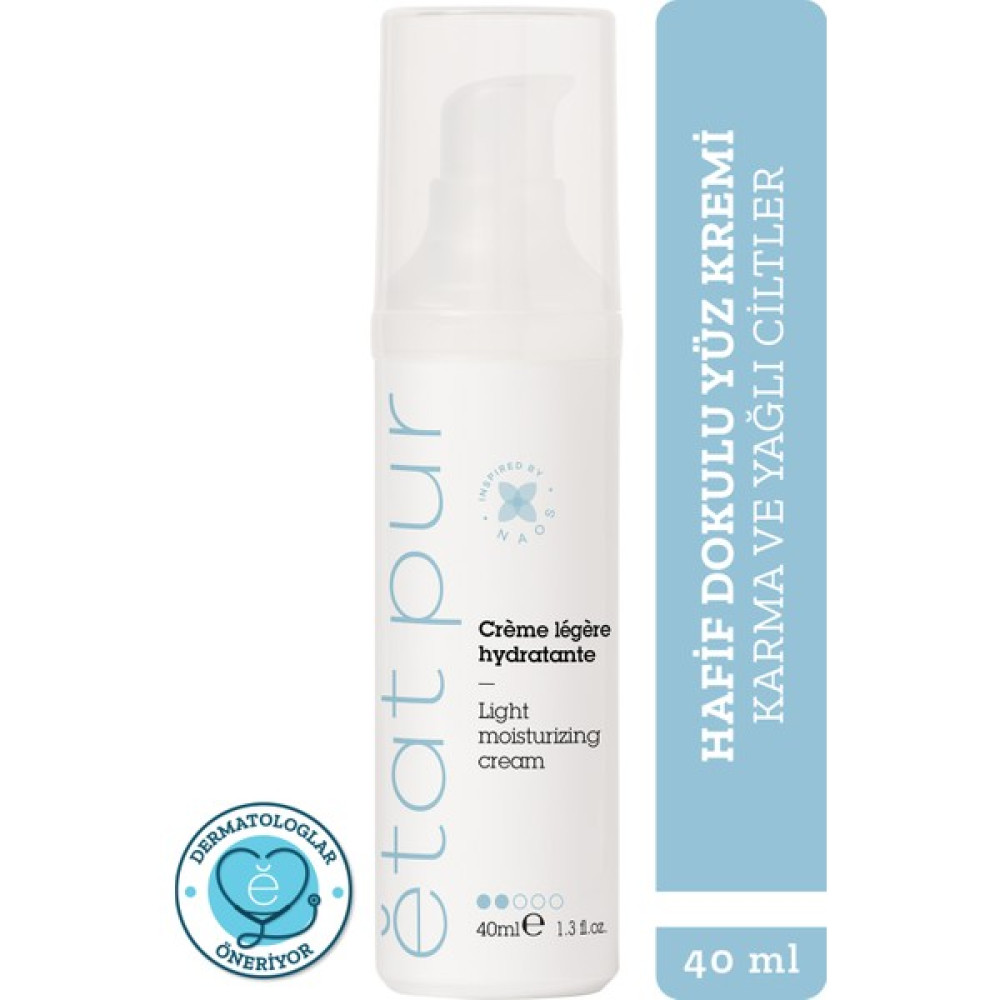 Etat Pur Light Moisturizing Cream Hafif Dokulu Sebum Dengeleyici Yüz Nemlendirici Bakım Kremi 40 ml Nemlendiriciler Fiyatı