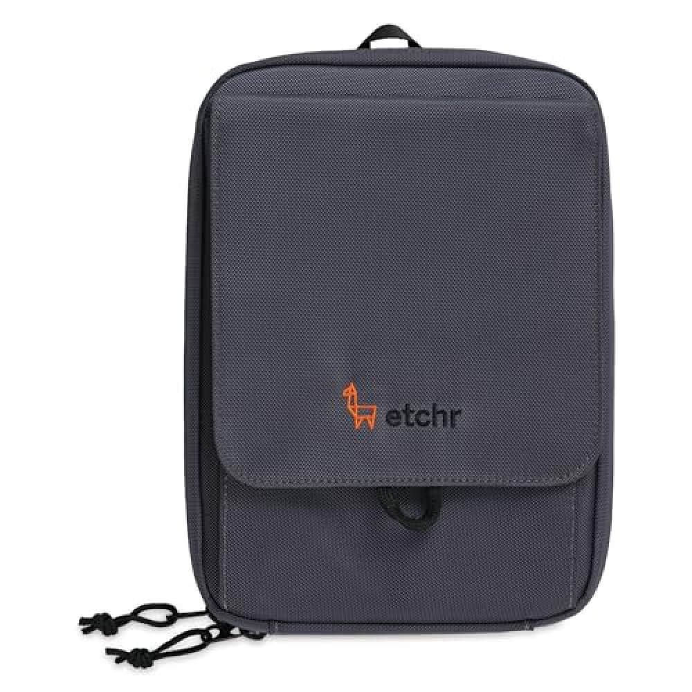 Etchr Nano Satchel - 2 in 1 Art Supply Case and Art Bag - Art Supply Organizer - Field Bag - Drawing Platform - Vegan-Friendly - Art Supply Case