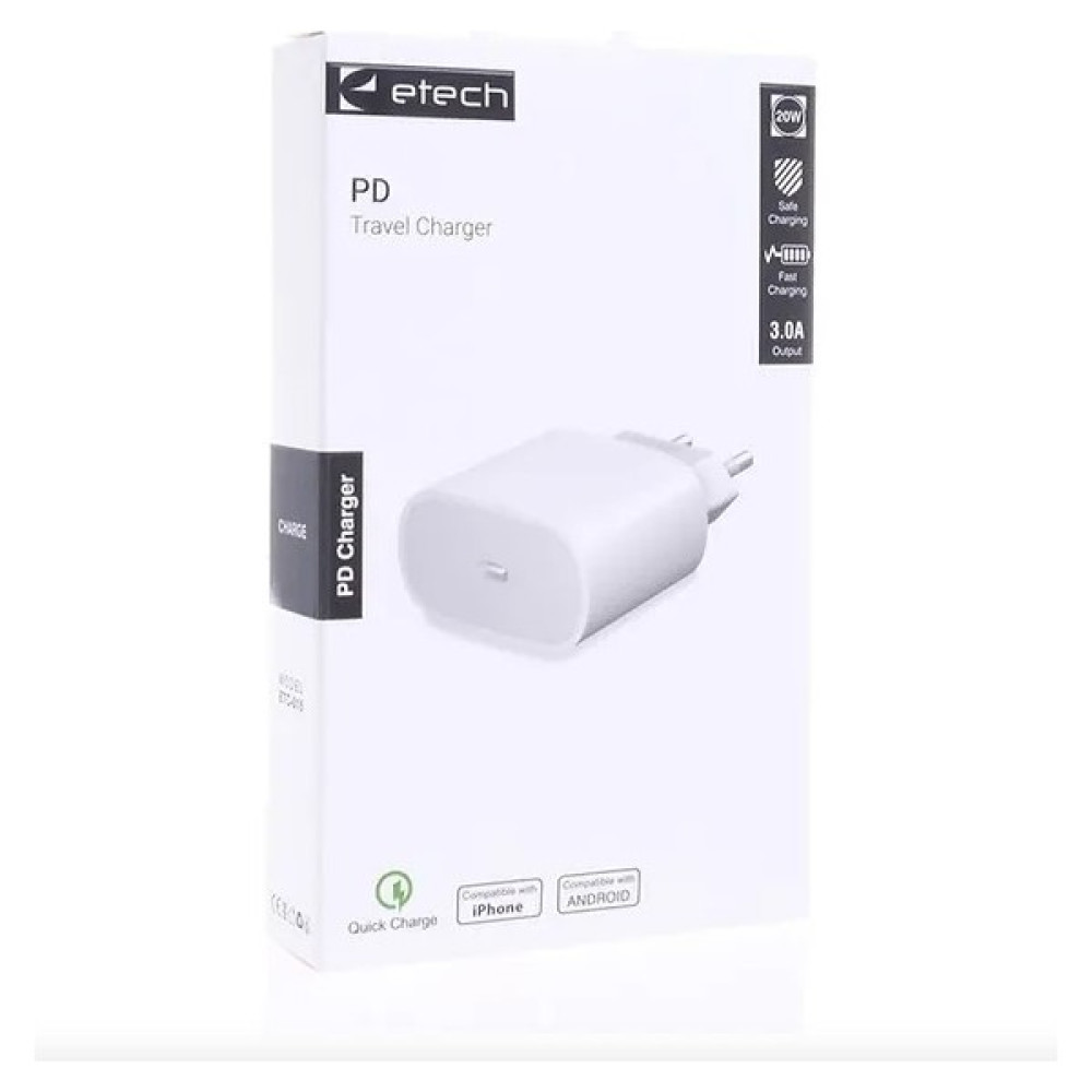 Etech ETC-015 3.0A 20W Pd Şarj Adaptörü Oto Boyaları Fiyatı
