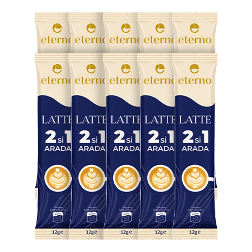 Eterno 2'si 1 Arada Latte Kahve 12G - 10'lu Paket - 1 Adet Diğer Fiyatı