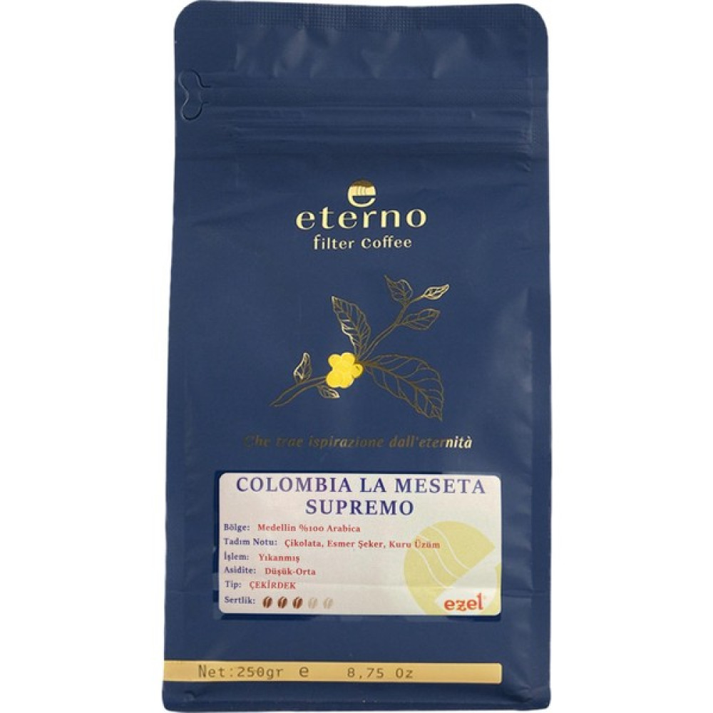 Eterno Colombia Supremo Çekirdek - 250gr - 1 Adet Kahve Fiyatı
