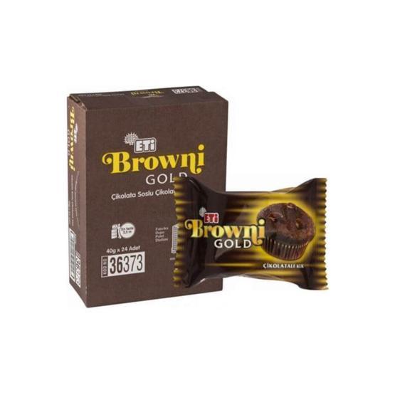 Eti 24x45 gr Browni Gold Çikolata Soslu Kek