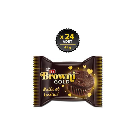 Eti 24x45 gr Browni Gold Çikolata Soslu Kek