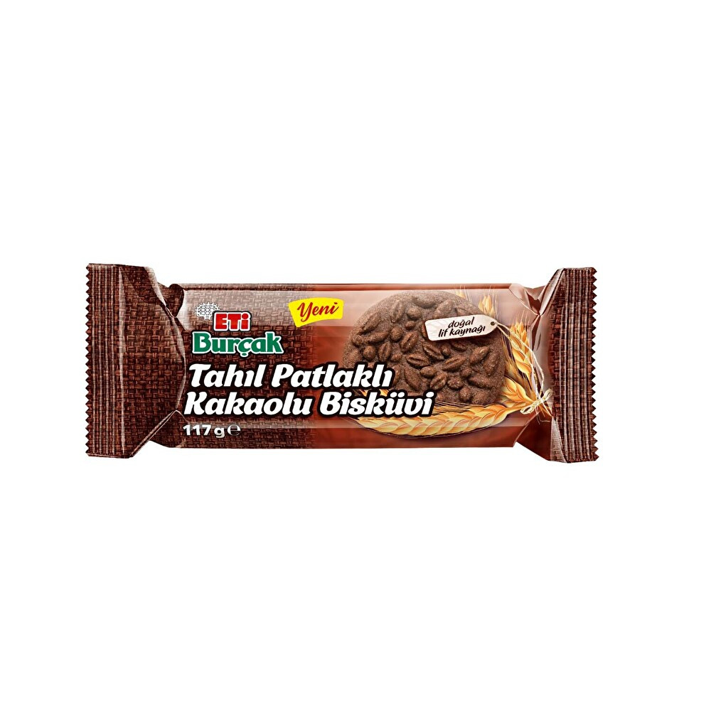 Eti Burçak Tahıl Patlaklı Kakaolu Bisküvi 117 g Bisküvi ve Kek Fiyatı