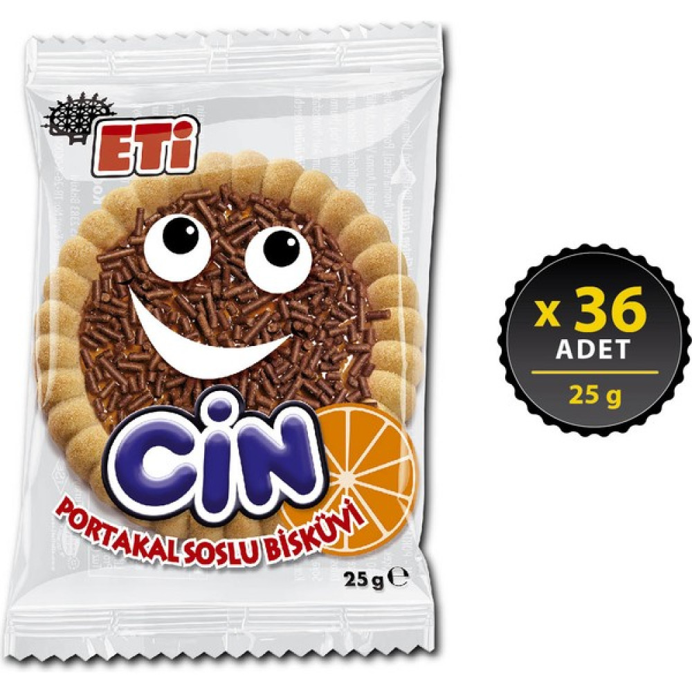 Eti Cin Portakallı 25 g x 36 Adet - 25 gr Kraker ve Kurabiye Fiyatı