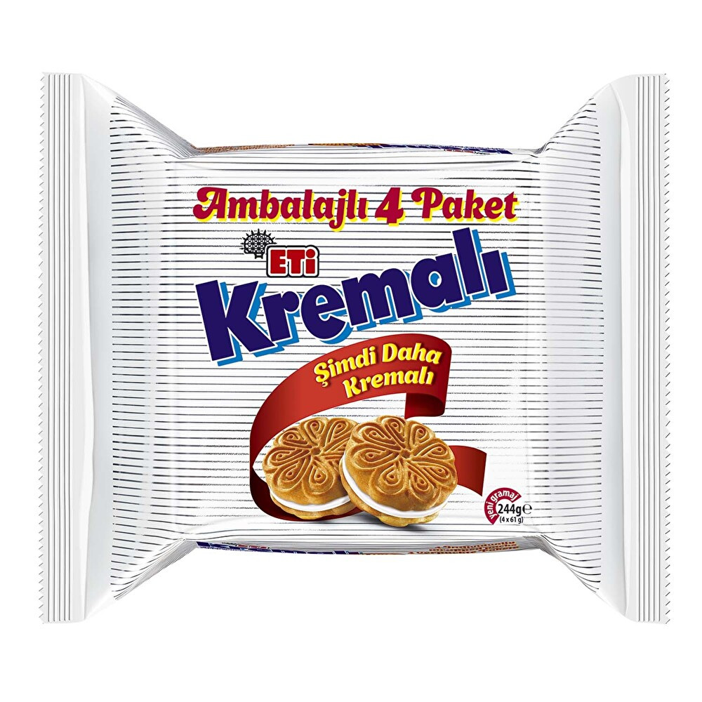 Eti Kremalı Bisküvi Avantajlı Paket 244 g Bisküvi ve Kek Fiyatı