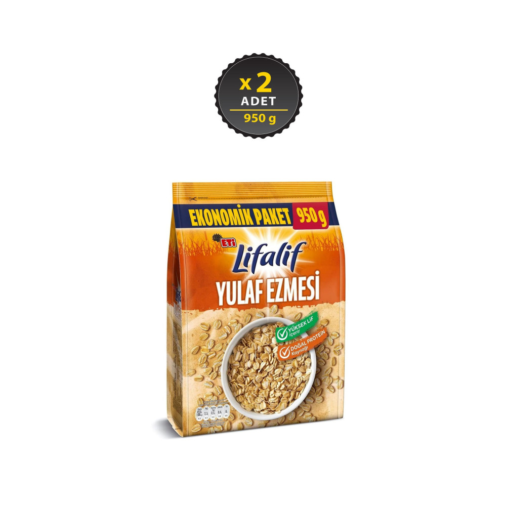 Eti Lifalif Yulaf Ezmesi 950 G X 2 Adet Kahvaltılık Gevrek Fiyatı