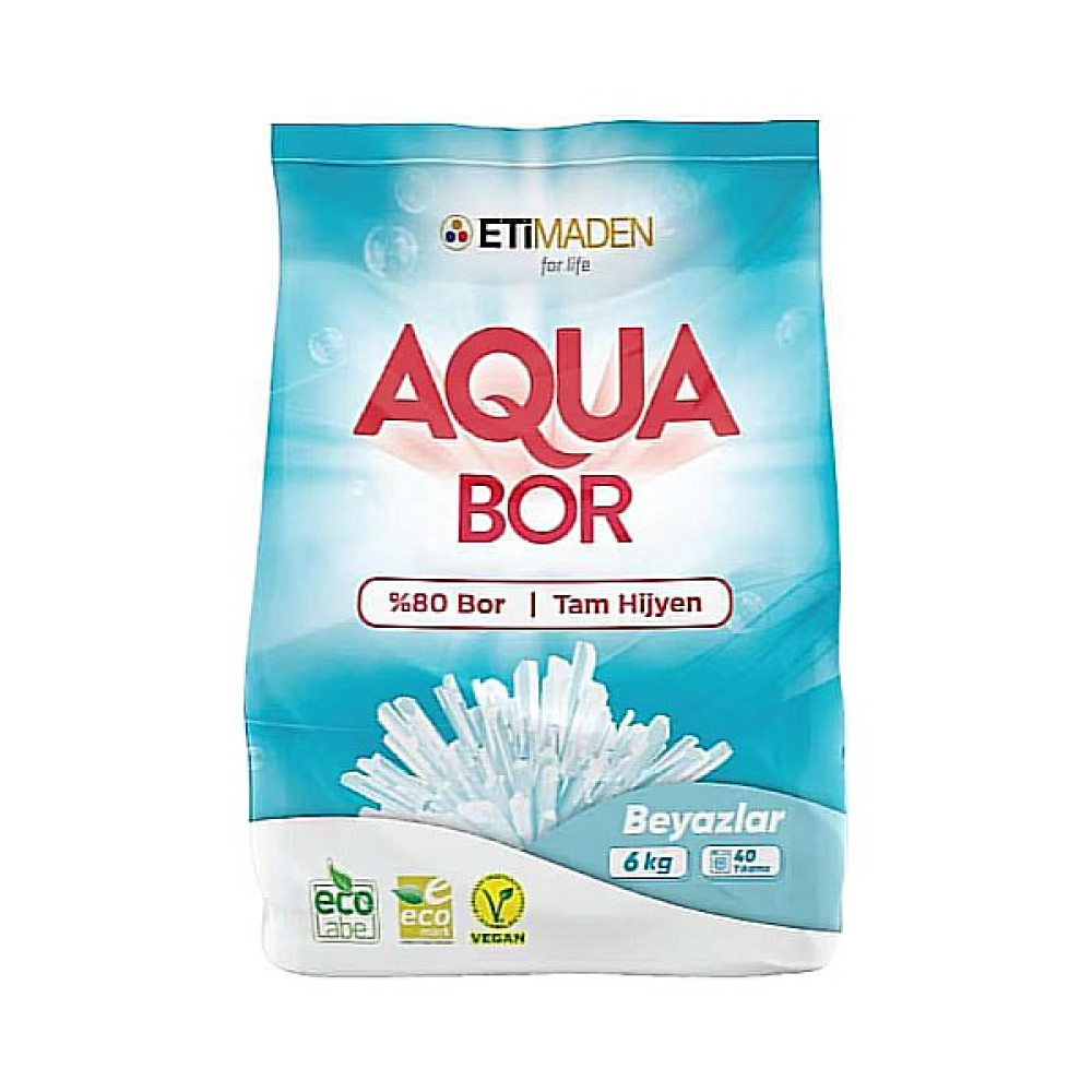 Eti Maden Aqua Bor 6 kg Beyaz Toz Deterjan Çamaşır Deterjanı Fiyatı