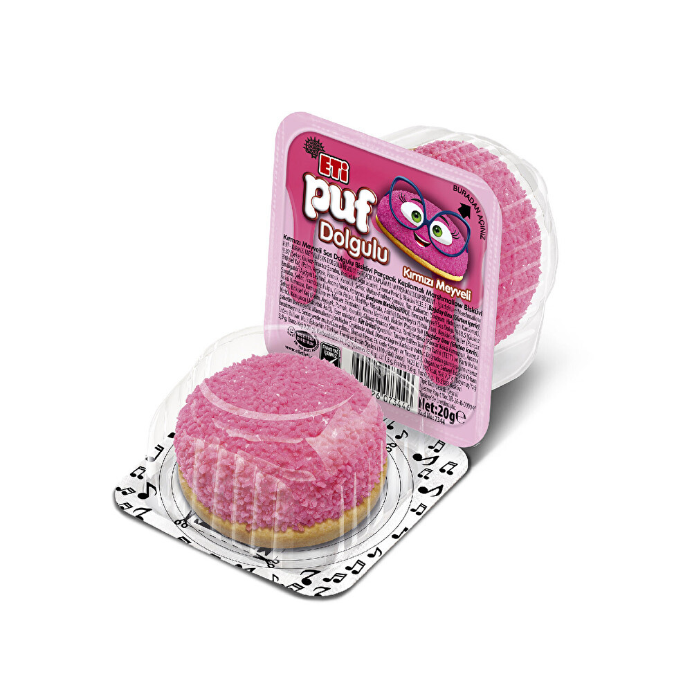 Eti Puf Kırmızı Meyve Dolgulu 20 Gr Bisküvi ve Kek Fiyatı