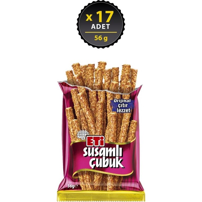 Eti Susamlı Çubuk Kraker 56 G x 17 Adet Diğer Fiyatı