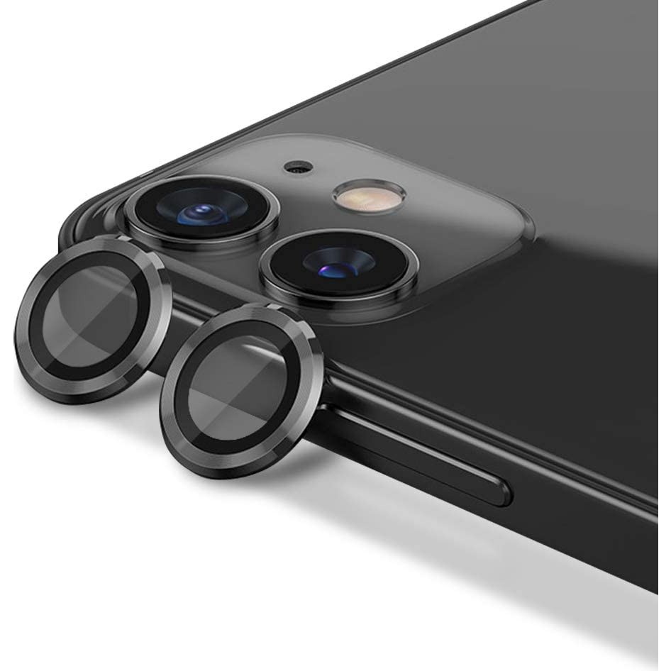 Etiget iPhone 12 Kamera Koruyucu Lens Alüminyum Alışımlı Cam (siyah) - Siyah Cep Telefonu Fiyatı