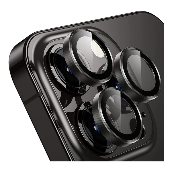 Etiget iPhone 12 Pro Max Kamera Koruyucu Lens Alüminyum Alışımlı Cam (siyah) - Siyah Cep Telefonu Fiyatı